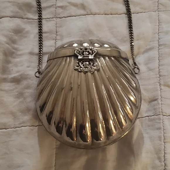 Vintage/antique 1920s Art deco clam shell purse - Picture 3 of 8